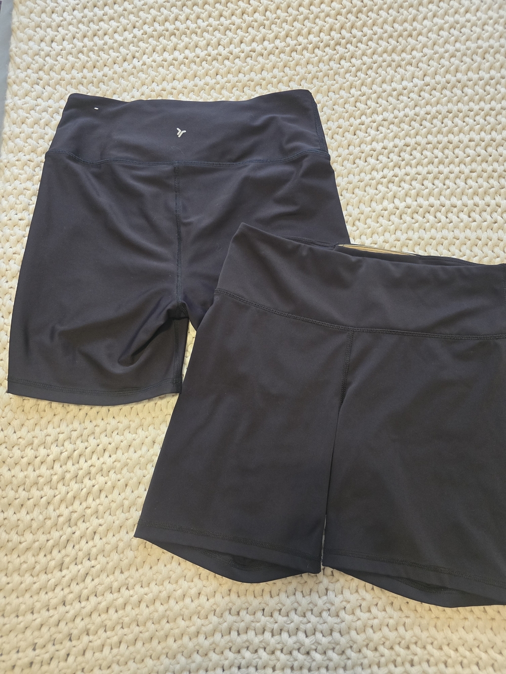 Old Navy Black High-Rise Bike Shorts Duo